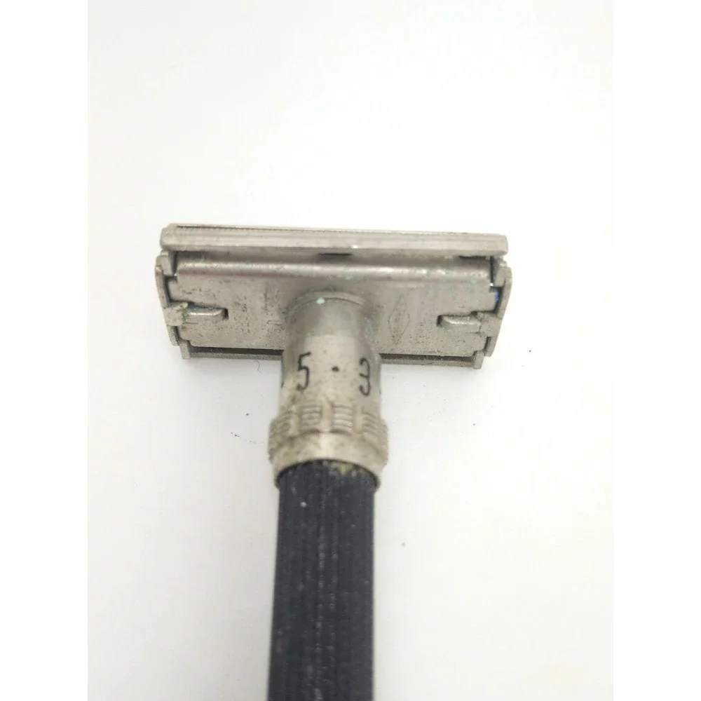 1969 Gillette Super Adjustable Black Beauty O4 Vintage Safety Razor